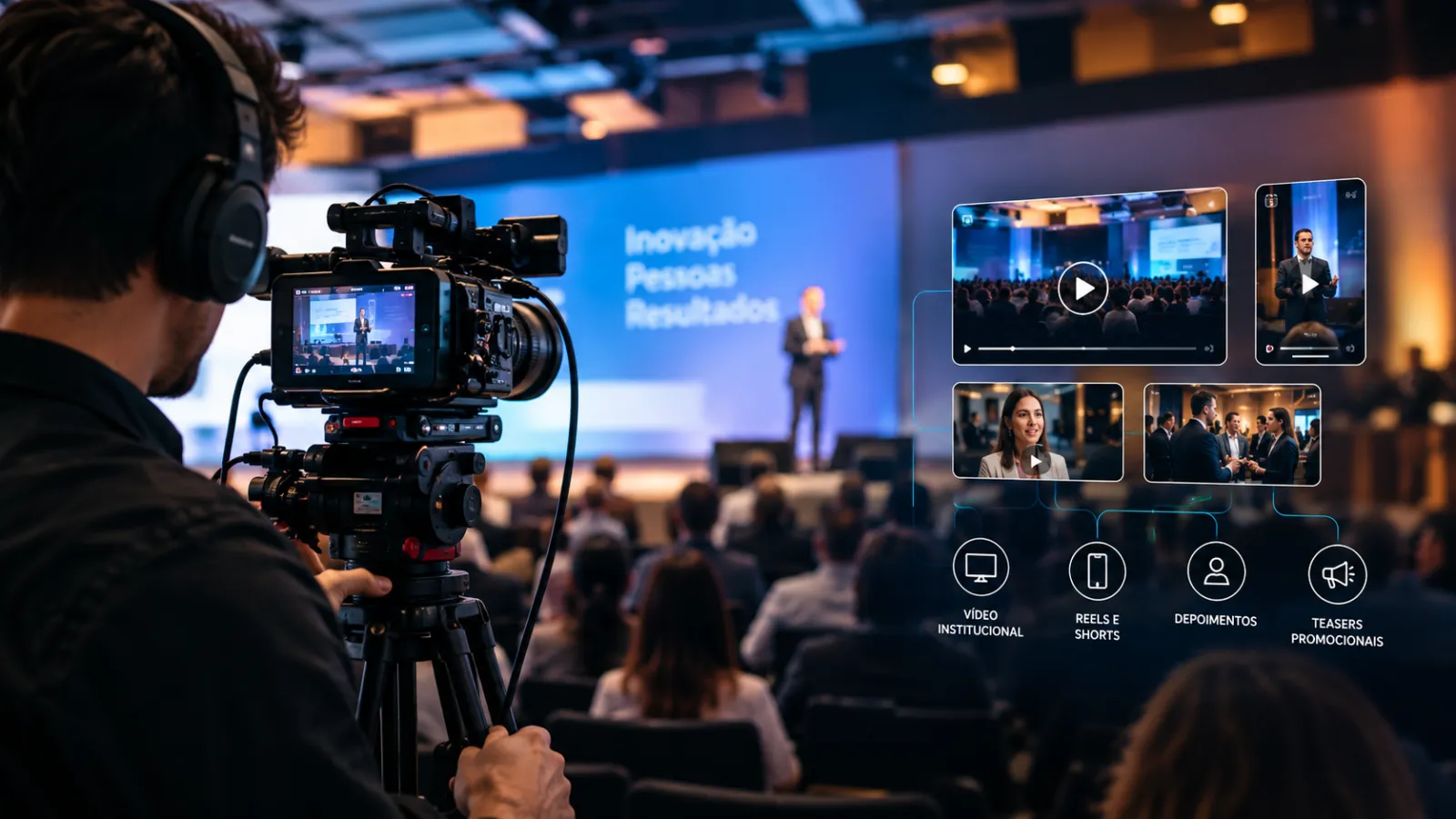 Da Captação à Edição: Como Transformar o Seu Evento Corporativo num Ativo de Marketing Duradouro